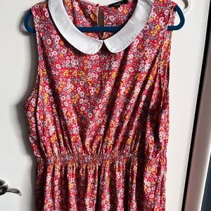 New Look Inspire Peter Pan collar floral dress